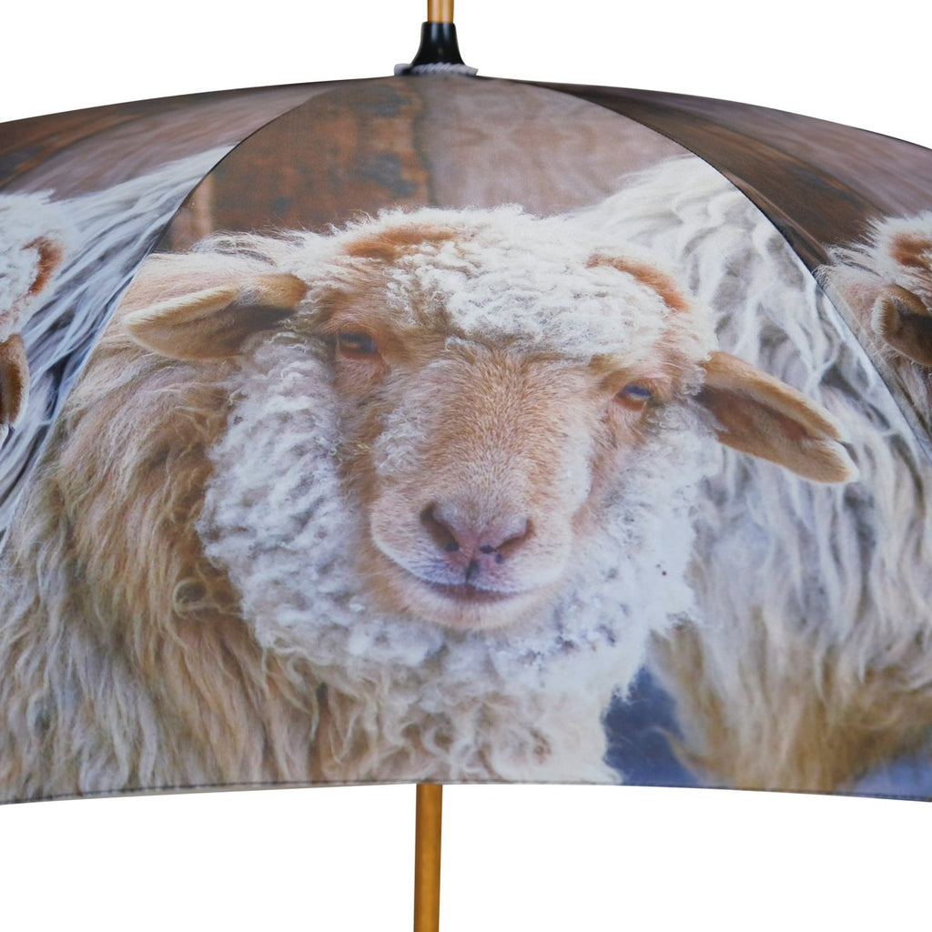 Paraplu schaapjes beige 105cm