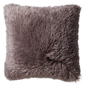 Nederlands Decor Fluffy - Decoratief kussen 60x60 cm - Super Soft - XL Cushion - Driftwood - Taupe
