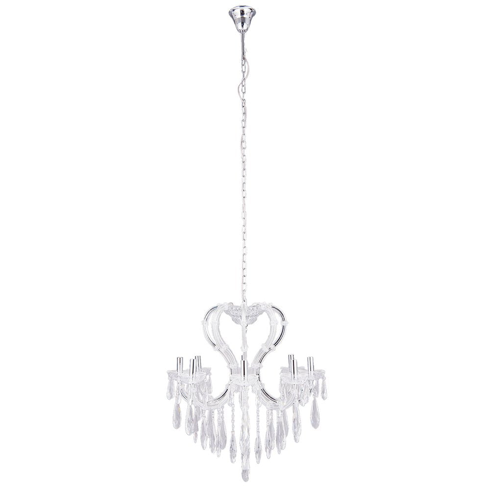 Kroonluchter Ø 70x78/200 cm Wit Metaal Hanglamp