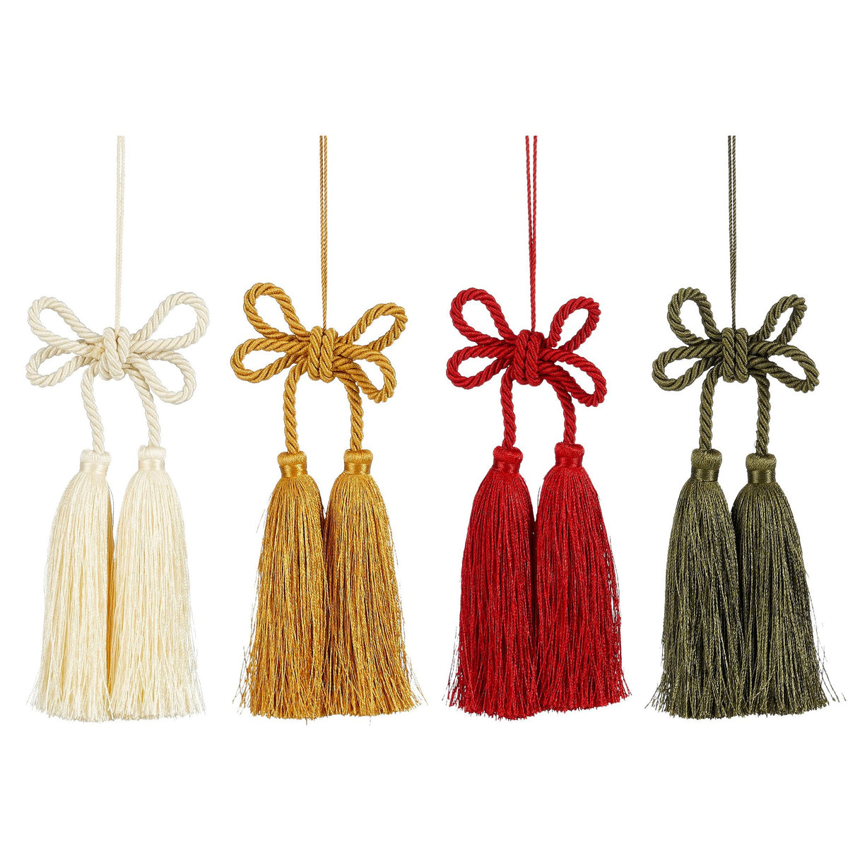 Ornament strik hangkwast 4 assorti