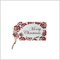 Kerstkaartjes hout - Merry Christmas - 5cm x 11cm - 1- st