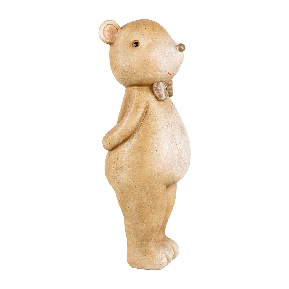 Decoratie Beeld Beer 18 cm Beige Kunststof