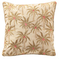 Dutch Decor Zenna - Kussen 45x45 cm - Palmbomen - Amandel Buff - Bruin, beige