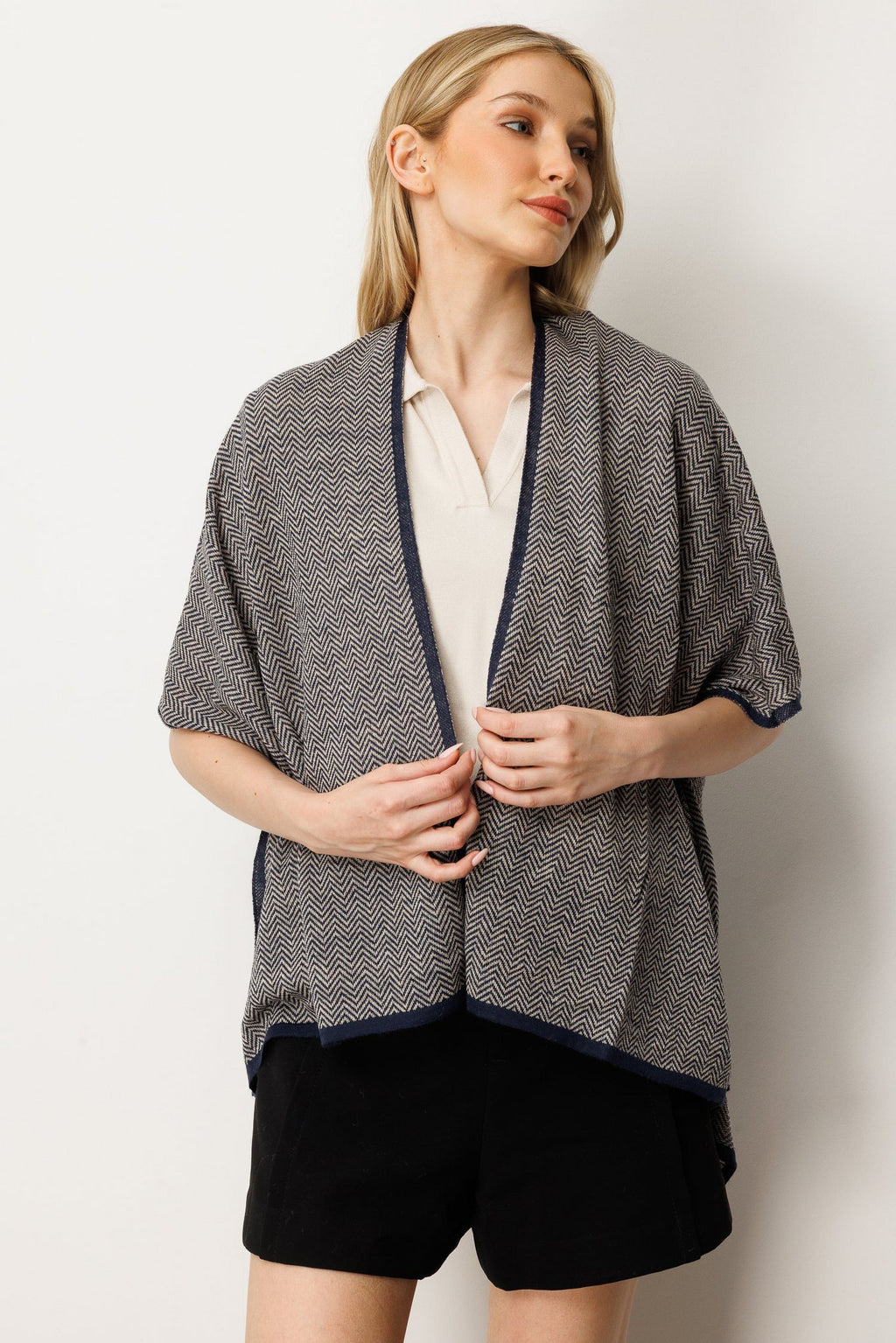 Lydia stal marine-beige