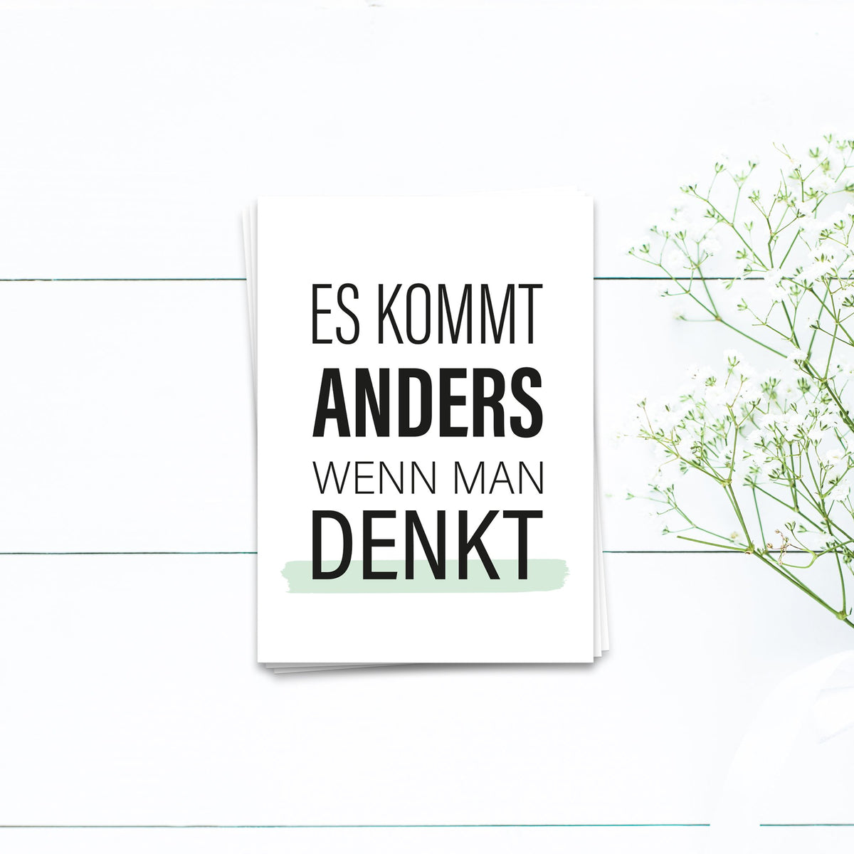 Het blijkt anders als je denkt - ansichtkaart 10 set set