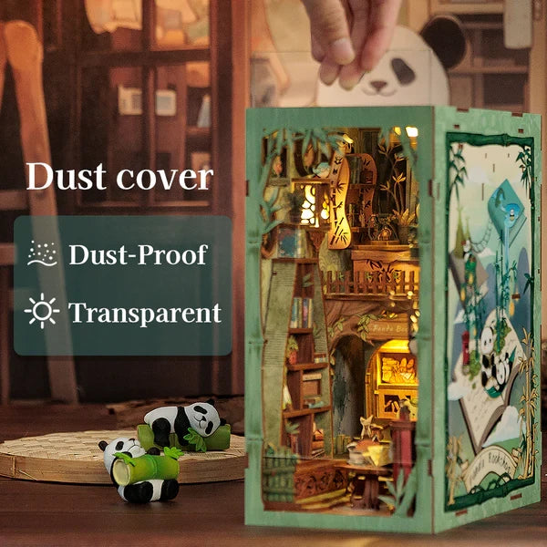 Cutebee, DIY Booknook, Panda Bookshop, DY02B, 18x11x23cm