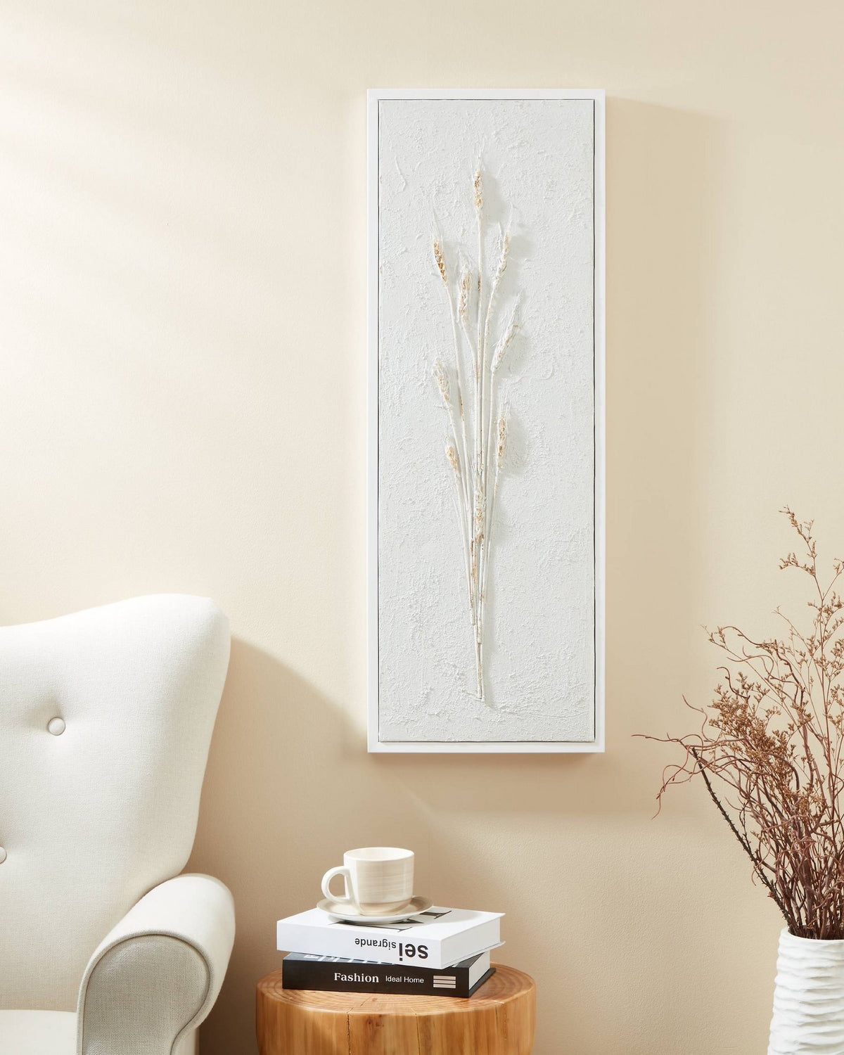 Schilderij Alaminos Wit 33x93 cm