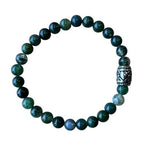 Dames armband Mos Agaat 6 mm met basic kraal