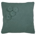 Rose kussen groen 45x45cm