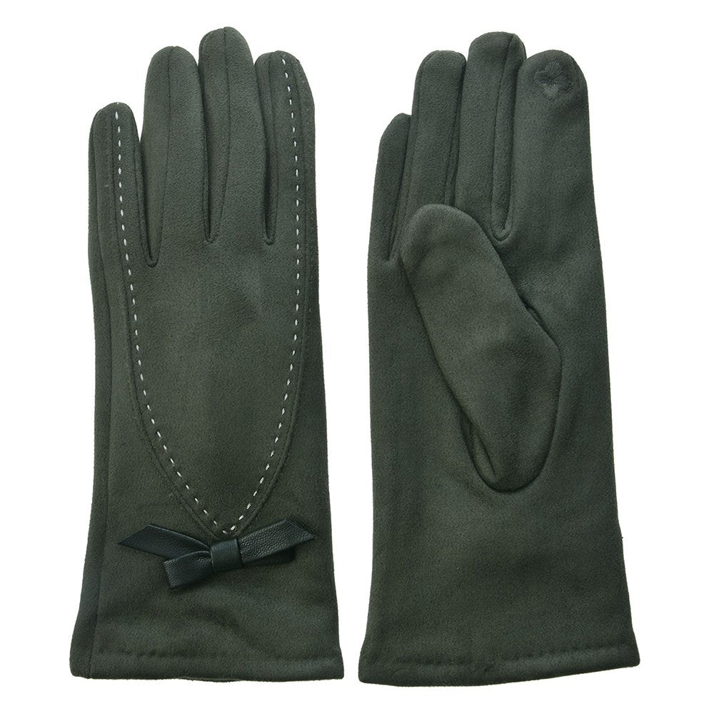 Handschoenen Winter 8x24 cm Groen Polyester Handschoenen Dames