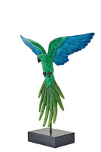 J-Line decoratie Papegaai - polyresin - groen/blauw