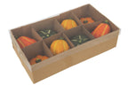 J-Line decoratie Pompoen - keramiek - mix - set van 8