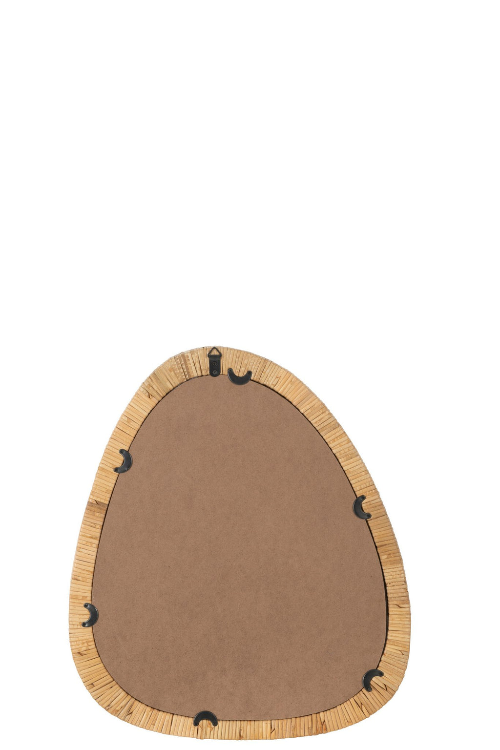 J -Line Spiegel Paille - Jute/Glas - Naturel - Small - 54 x 46,5 cm