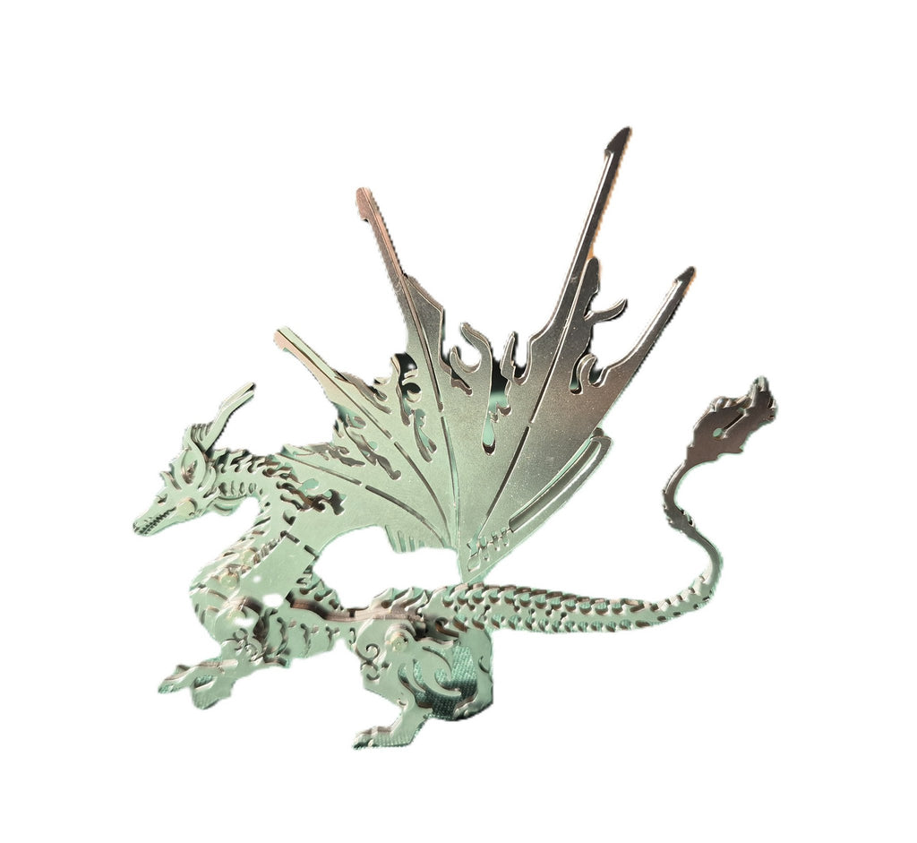 Bouwpakket 3D Model DIY Vuurdraak- metaal