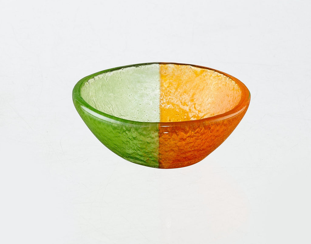 Artisano Bowl XS 9x4 Green & Orange