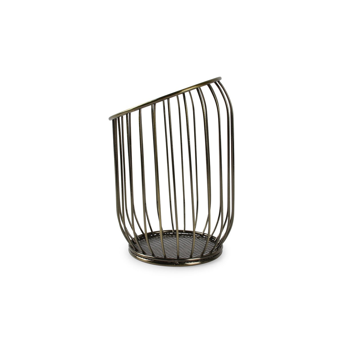 Draadmand 12xH16cm goud/zwart Loft