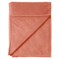 Nederlands decor Charlie - Plaid 200x220 cm gedempte klei - roze