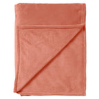 Nederlands decor Charlie - Plaid 200x220 cm gedempte klei - roze