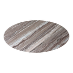 Ovale marmeren salontafel - Fantasy bruin - 120x60x38 cm