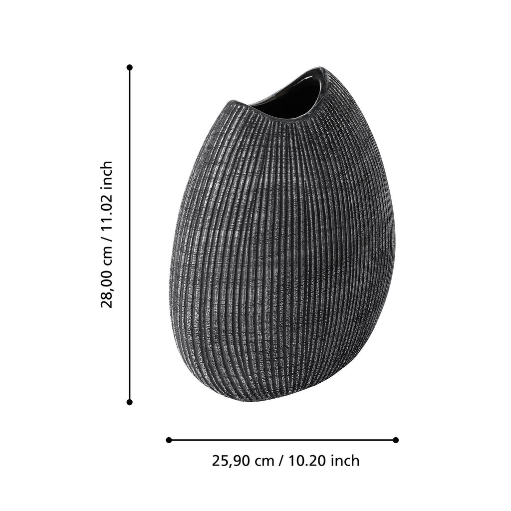 Vaas Shiguhe Zilver 26x13x28 cm