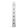 Vloerlamp Vuurtoren 23x23x140 cm Wit Hout