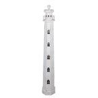 Vloerlamp Vuurtoren 23x23x140 cm Wit Hout