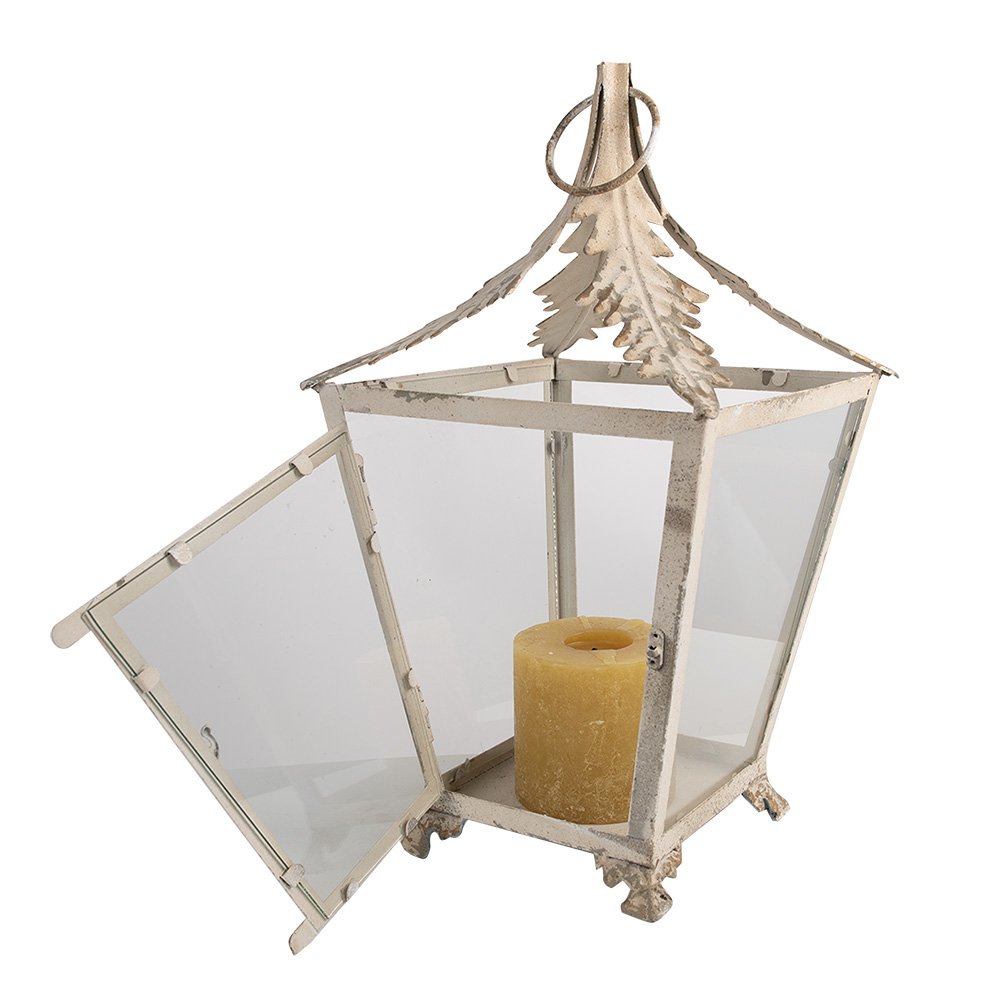 Lantaarn 26x26x47 cm Beige Metaal