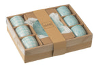 J-Line Doos 6 Kopjes+Schaal Keramiek Blauw