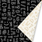 Typo Graphic - Rollen cadeaupapier - 10 stuks