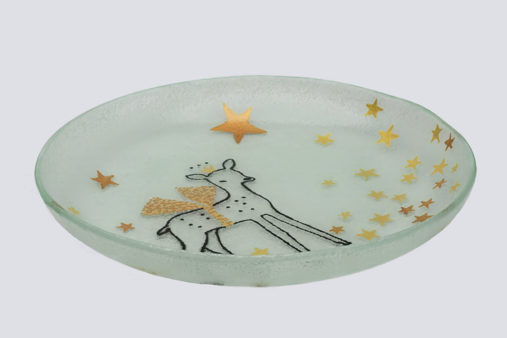 Kerstkom Pop Groot 30x4 Wit Rendier