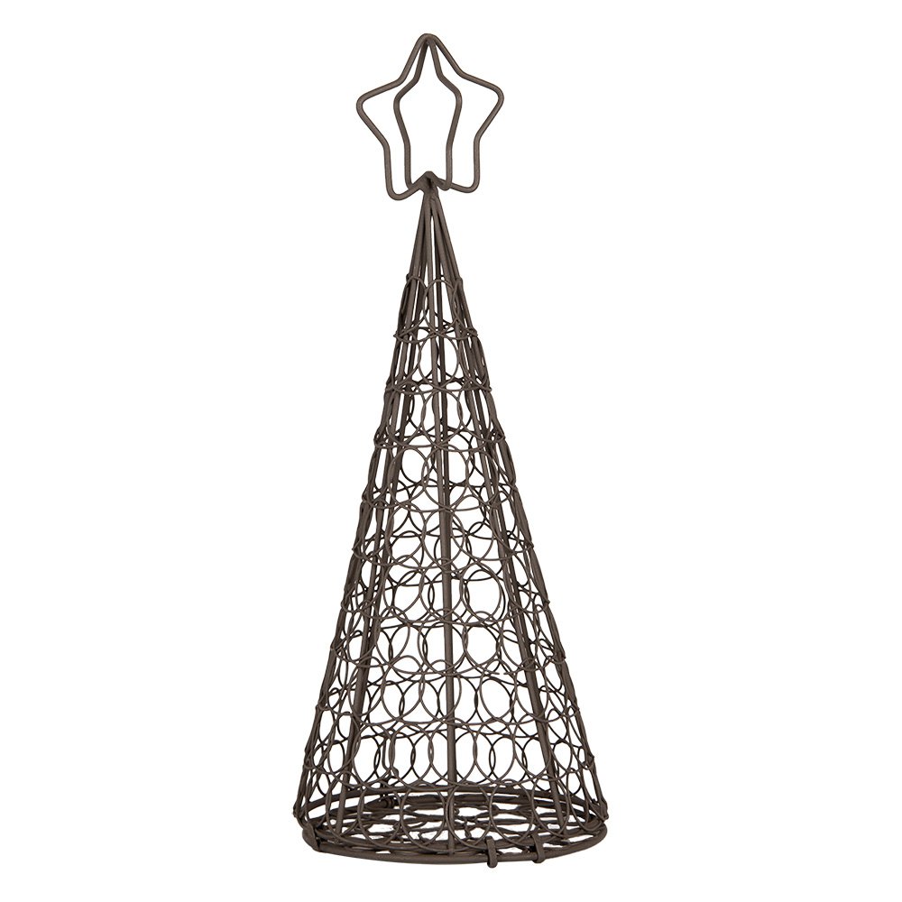 Decoratie Kerstboom Ø 13x32 cm Bruin Metaal