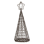Decoratie Kerstboom Ø 13x32 cm Bruin Metaal