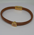 Semplice emaille vierkante slider 24K verguld