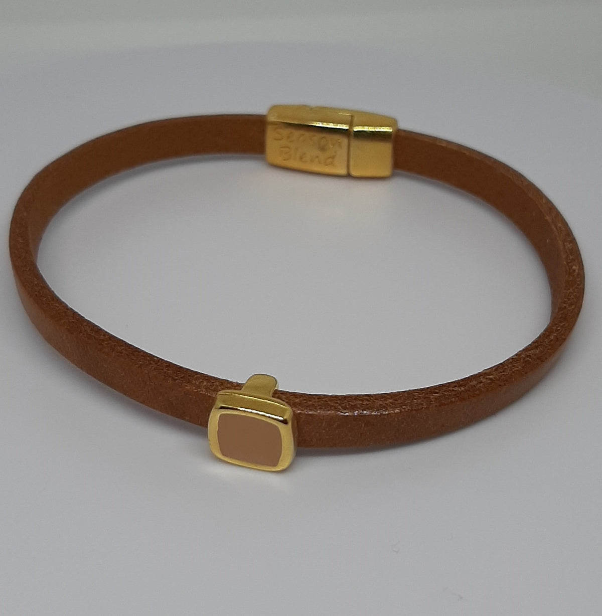 Semplice emaille vierkante slider 24K verguld