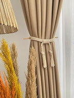 Macrame Drape tiebacks – Katoen en hout – 2c