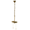Snoerpendel Ketting Tiffany 15x16x160 cm Bruin IJzer Trekfitting