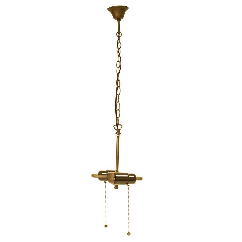 Snoerpendel Ketting Tiffany 15x16x160 cm Bruin IJzer Trekfitting