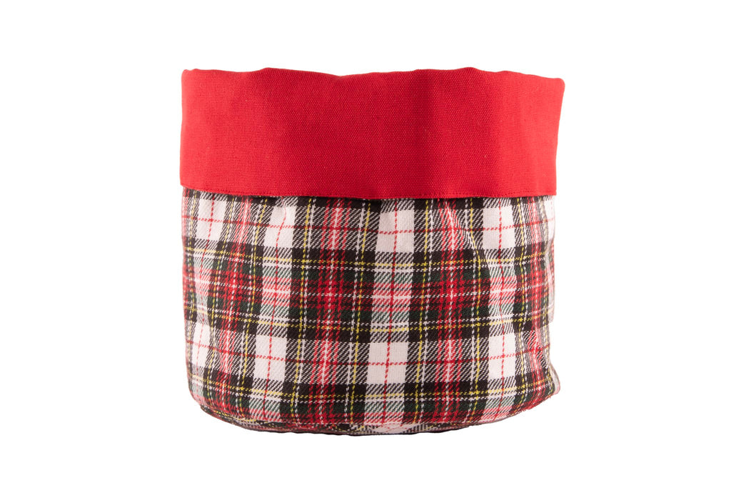Broodmandje Xmas - kerst - 20x20 cm, rood