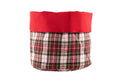 Broodmandje Xmas - kerst - 20x20 cm, rood