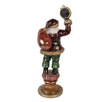 Kerstdecoratie Beeld Kerstman 15x13x39 cm Rood Kunststof
