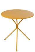 J-Line tafel Tripod Rond - metaal - okergeel - L