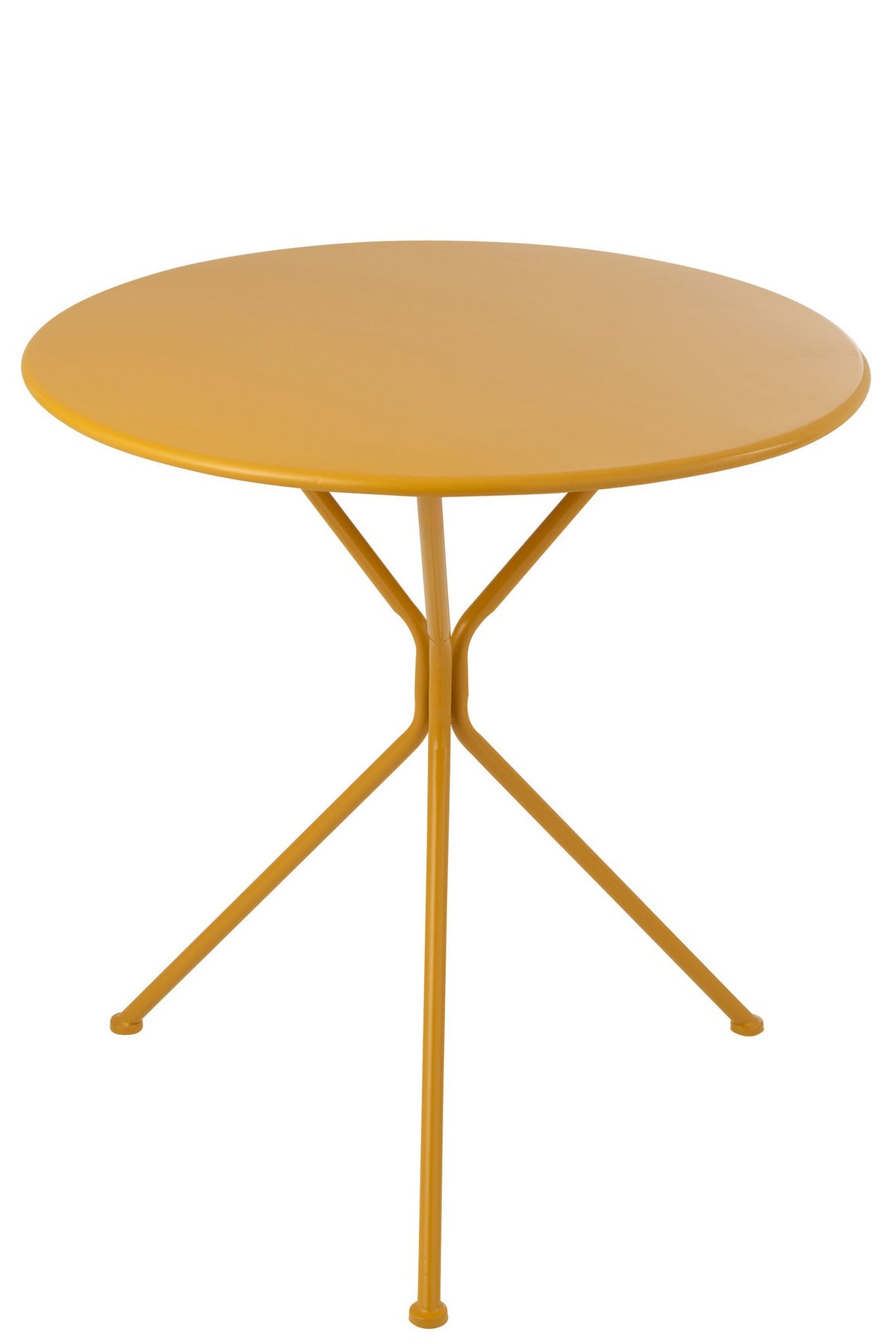 J-Line tafel Tripod Rond - metaal - okergeel - L