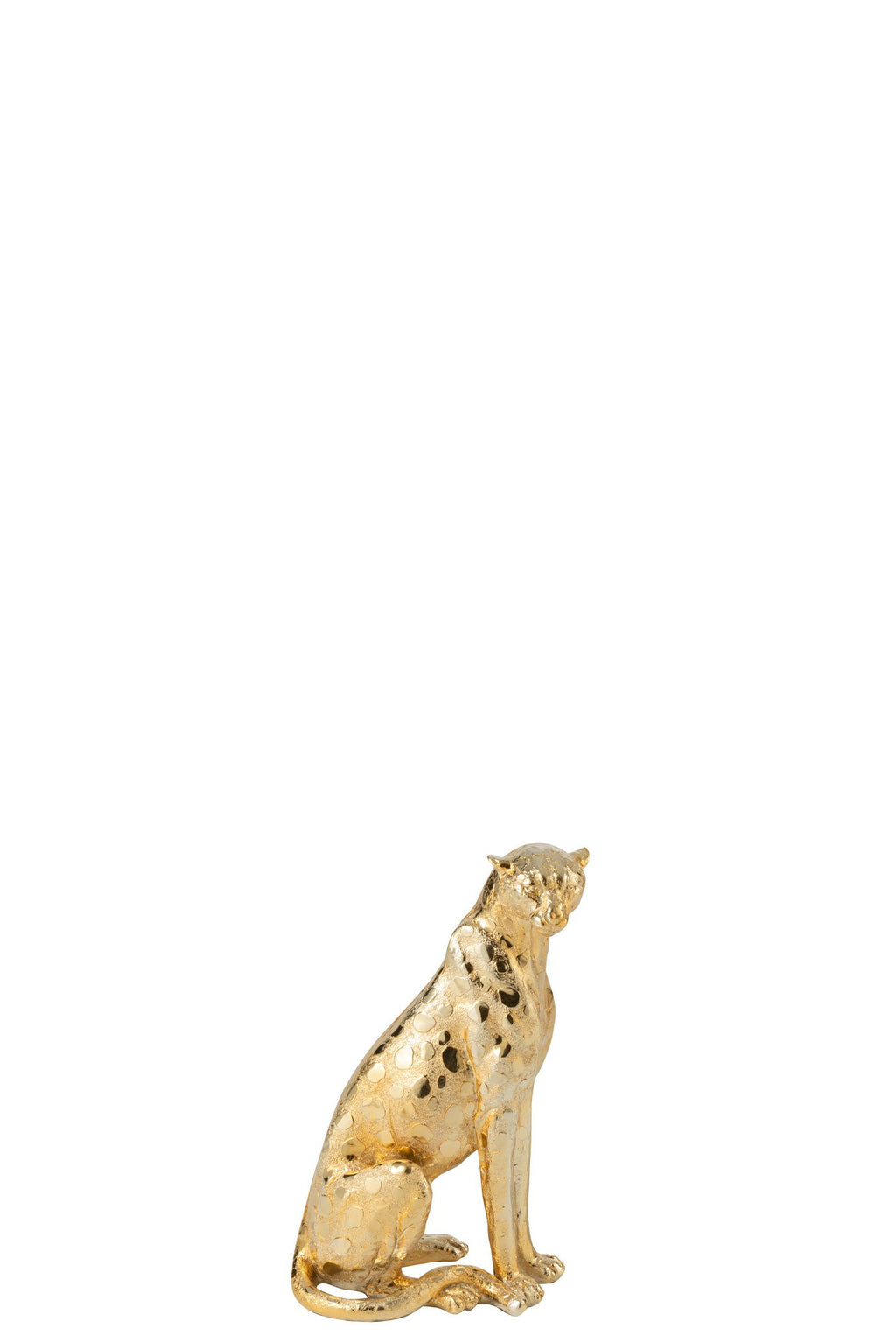 J-Line decoratie Luipaard Staand - polyresin - goud - S