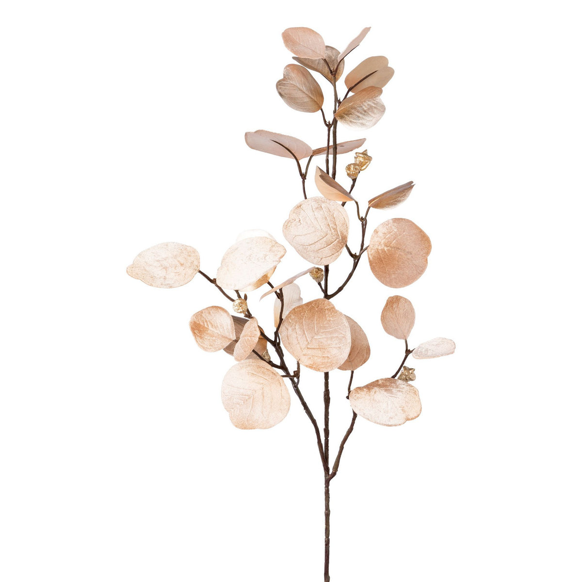 Kunst tak eucalyptus velours 80cm champagne