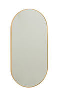 J-Line spiegel Ovaal Grale - glas/metaal - goud - 50 x 100 cm