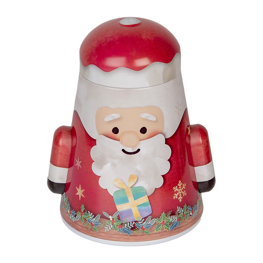 Bewaarblik 12x10x15 cm Rood Metaal