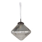 Kerstbal Ø 6 cm Zilverkleurig Glas Kerstdecoratie