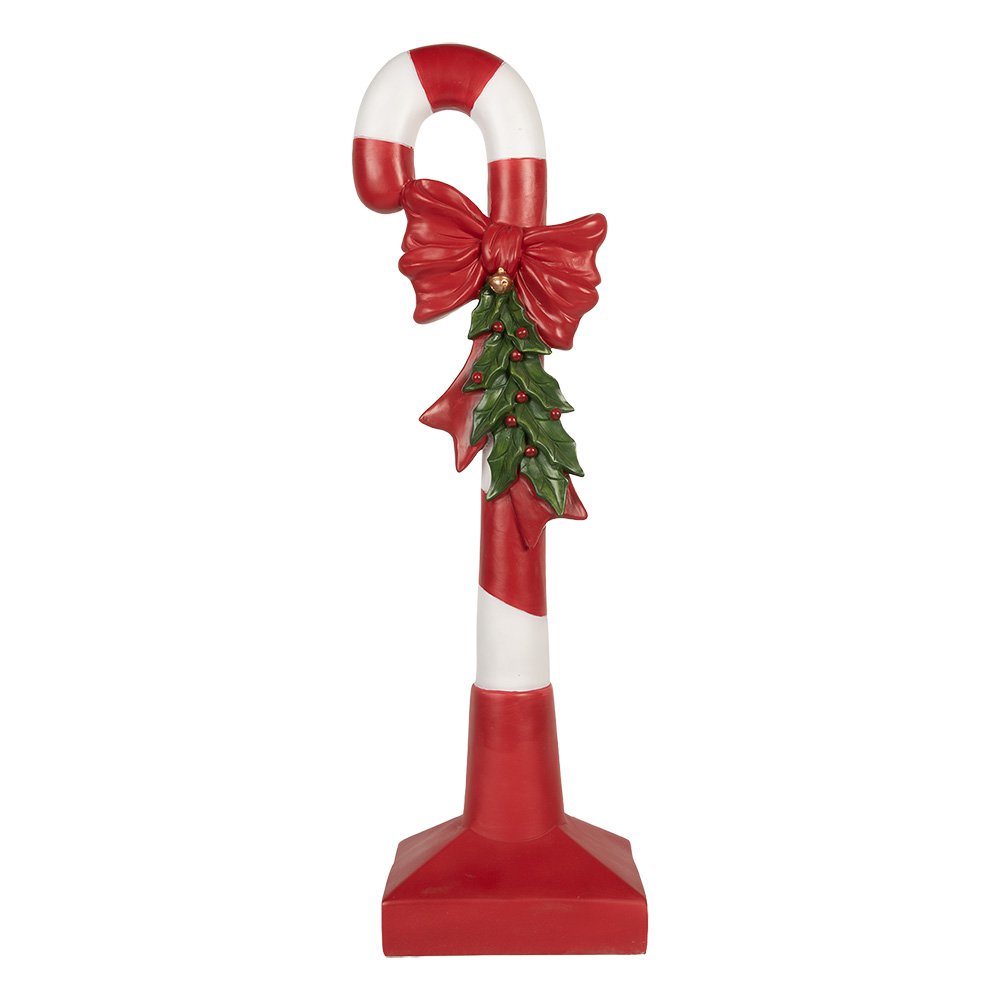 Kerstdecoratie Zuurstok 25x18x83 cm Rood Kunststof