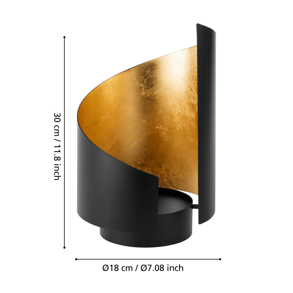 Windlicht Ambondrona Goud 18x30cm