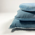 Dutch Decor Bowie - Kussen 45x45 cm - Gewassen katoen - Provinciaal Blauw - Blauw
